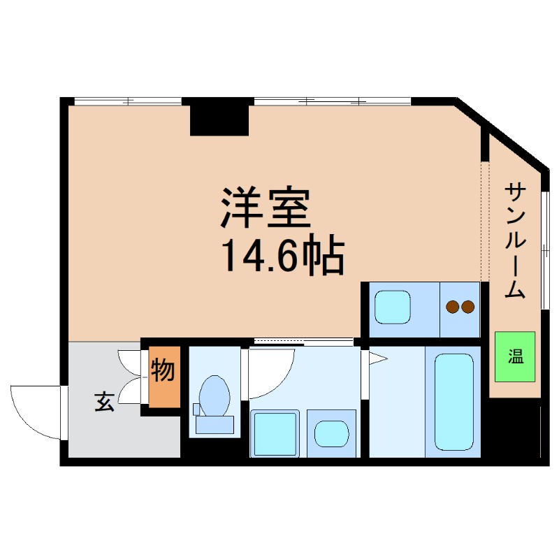 地下鉄鶴舞線 鶴舞駅 徒歩7分 7階建 築47年の間取り写真