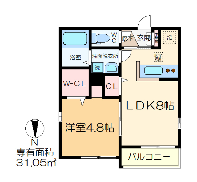 ラプレジオ小岩の間取り写真