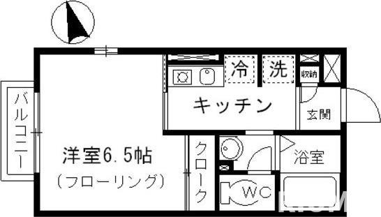 ＪＲ山手線 池袋駅 徒歩7分 2階建 築19年の間取り写真