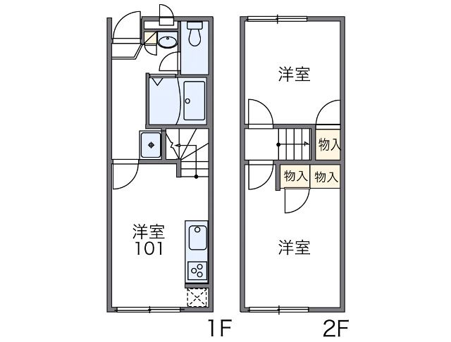 富士市松岡のアパートの間取り