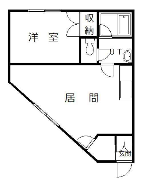 旭川市錦町のアパートの間取り