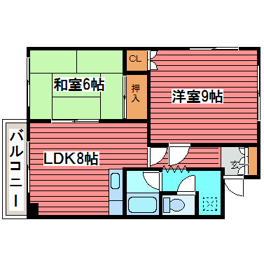 ヤマダハイツの間取り