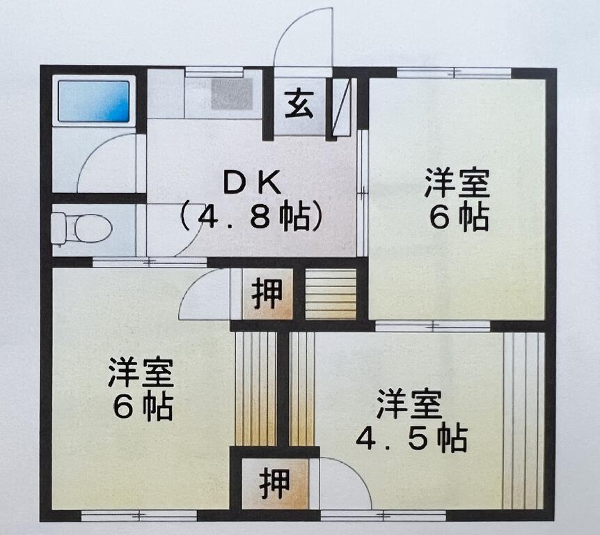 芝浦荘の間取り