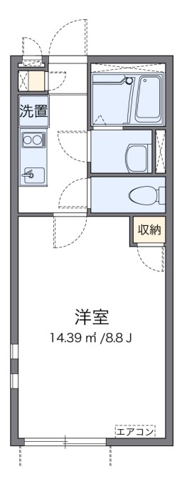 クレイノファースト聖蹟の間取り