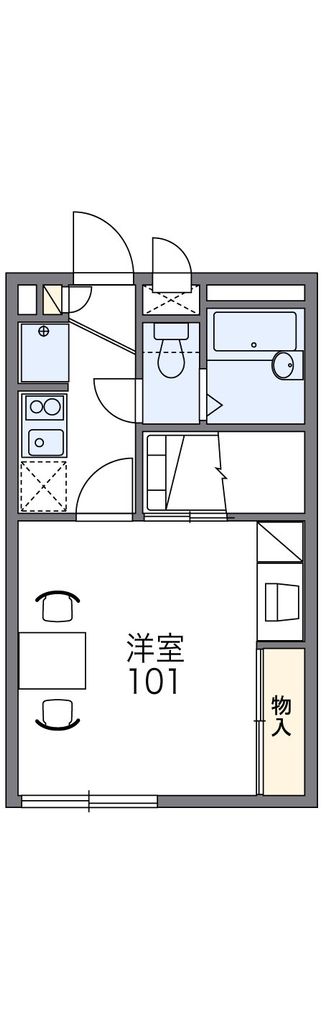 神奈川県座間市座間２（アパート）の賃貸物件の間取り