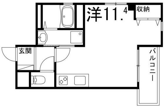 姫路市総社本町のマンションの間取り