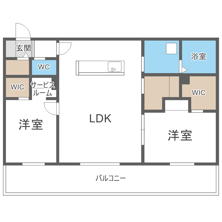 R-fino札幌桑園の間取り