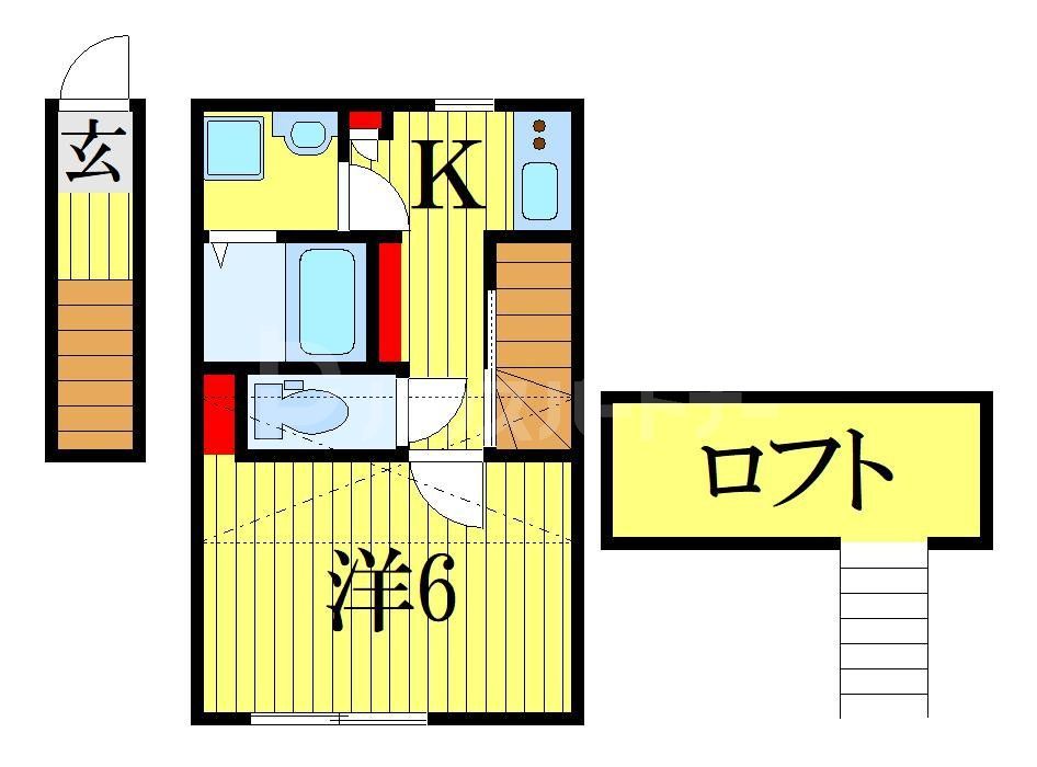 船橋市新高根のアパートの間取り