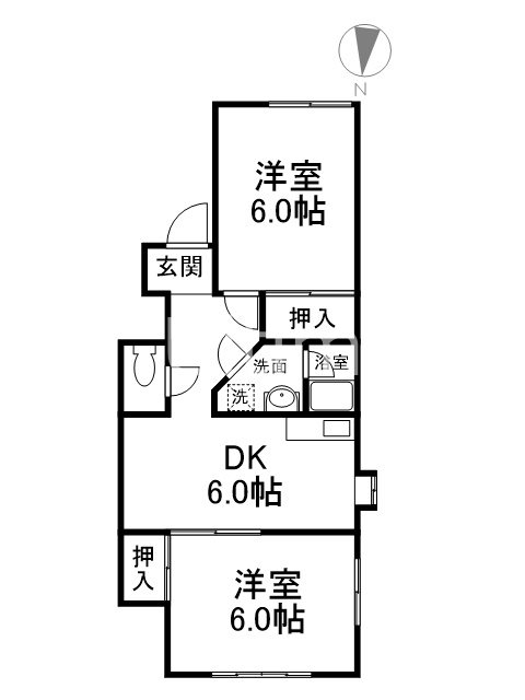 中井荘の間取り