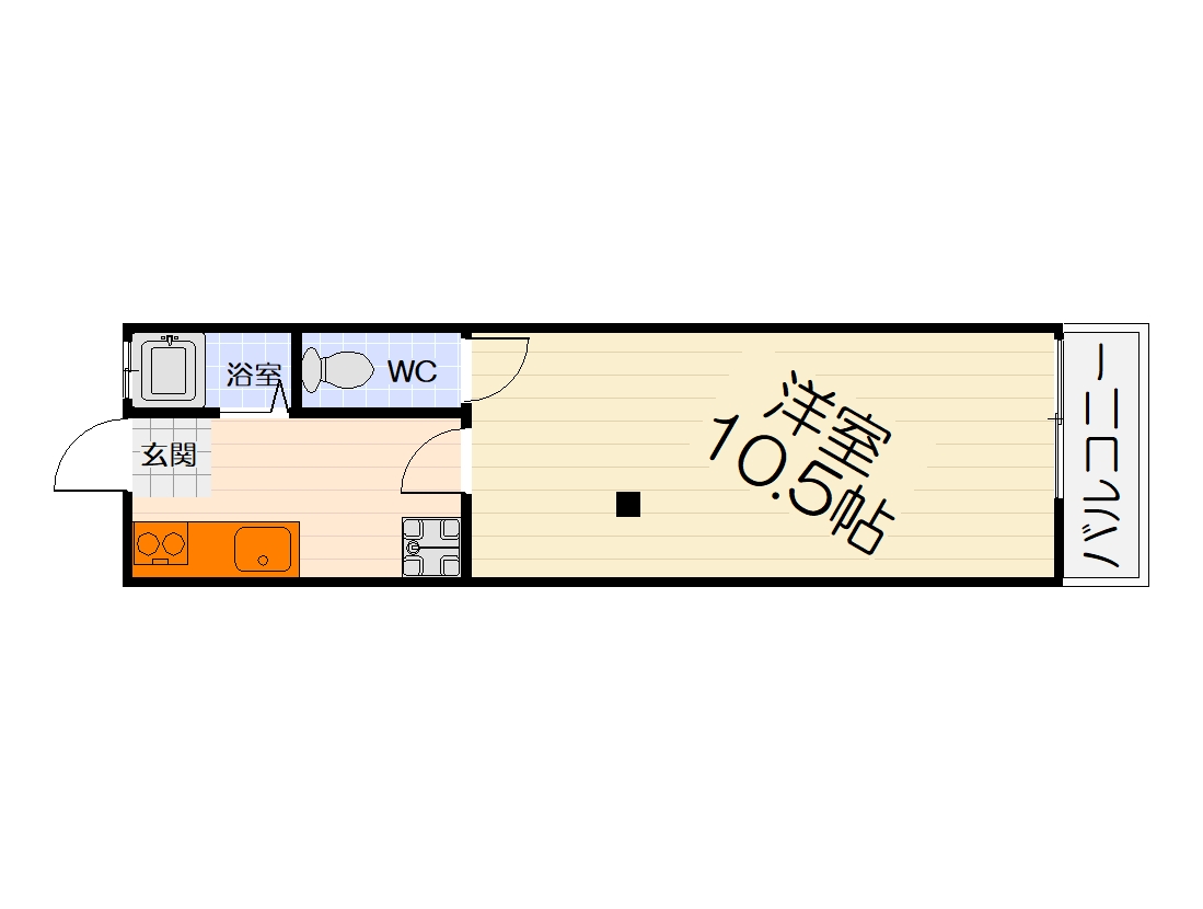 高石市西取石のアパートの間取り