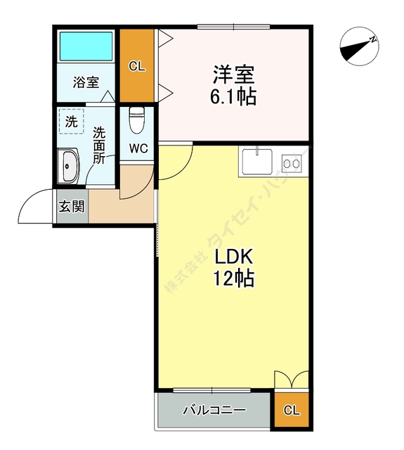 ビファイン泉中央の間取り