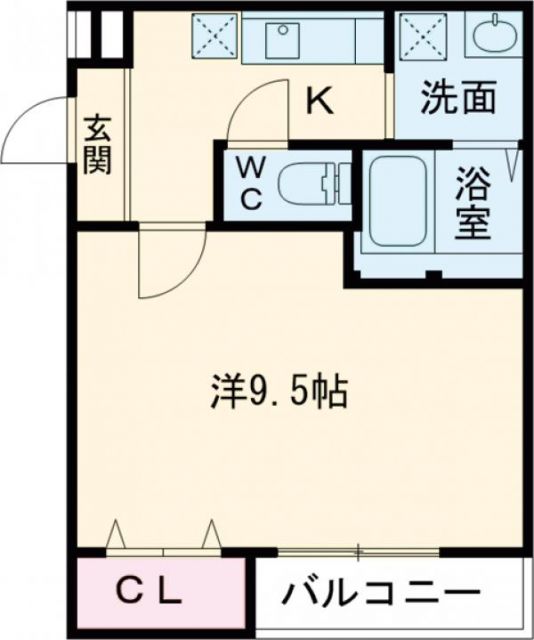 堺市堺区浅香山町のアパートの間取り