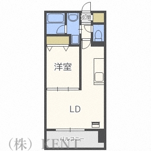 ヴォーネン円山裏参道の間取り