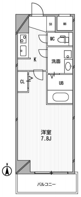 大阪市西区阿波座のマンションの間取り