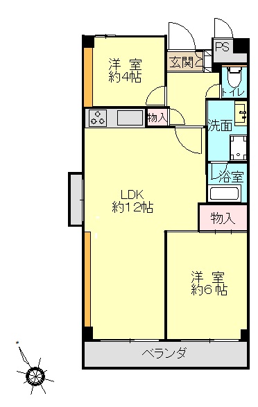 清瀬スカイマンションの間取り