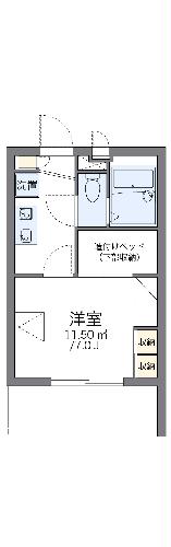 レオパレス中央の間取り