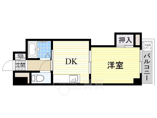 吹田市南正雀のマンションの間取り