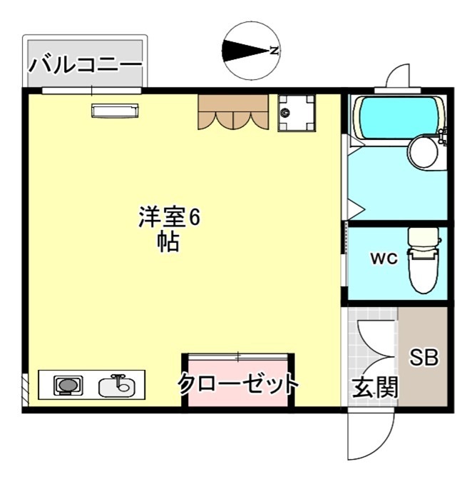 シャトーケイワイの間取り