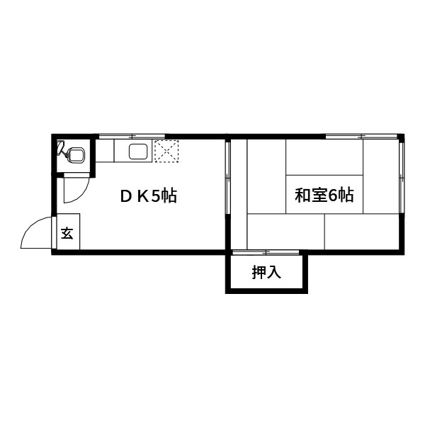 江東区亀戸のアパートの間取り