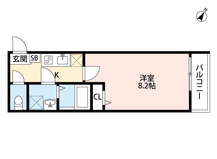 CASAR 小菅(カザール コスゲ)の間取り