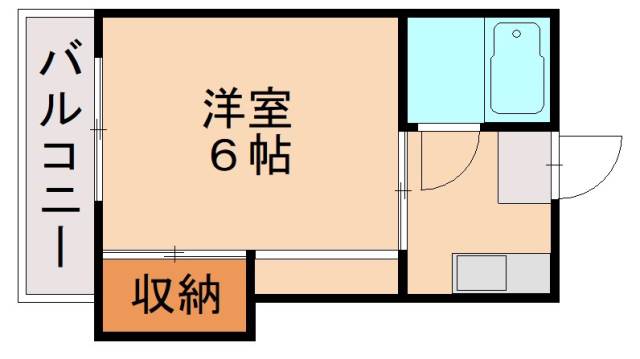 宗像市赤間のアパートの間取り