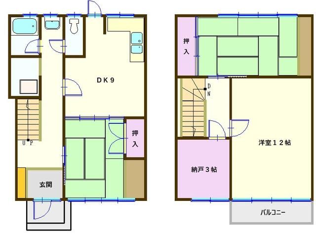 中倉タウンハウスの間取り