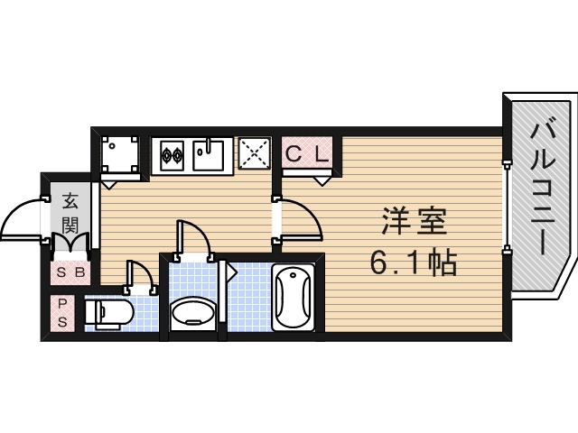 プレサンス上町台クレストの間取り