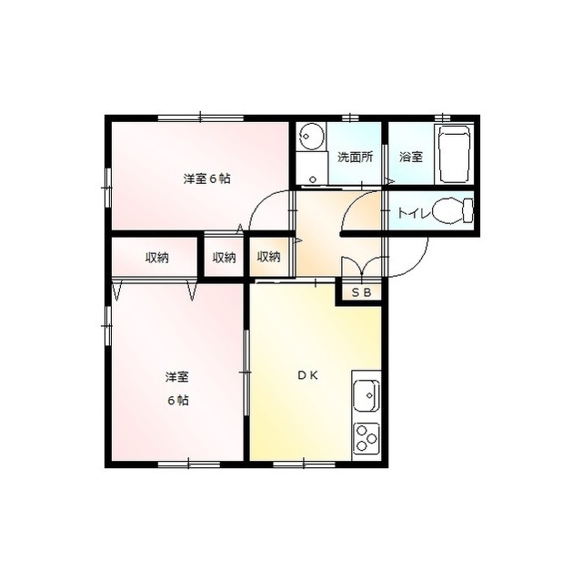 ルミエール　Ａ　（新野町）の間取り