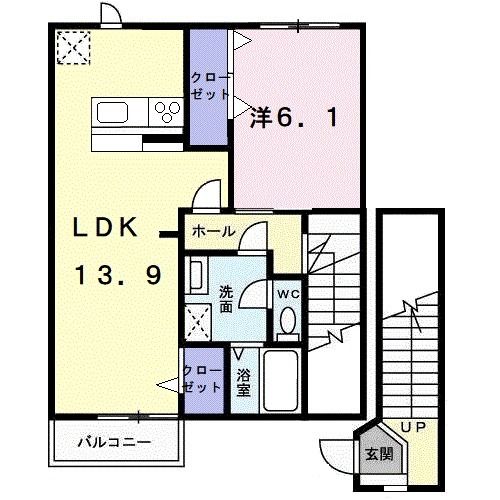 秋桜ＤＯＩ　Ｂの間取り