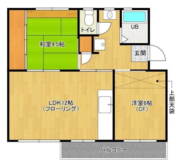 麻生台団地３６号棟の間取り