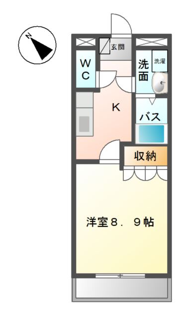 コーポミツワＡの間取り