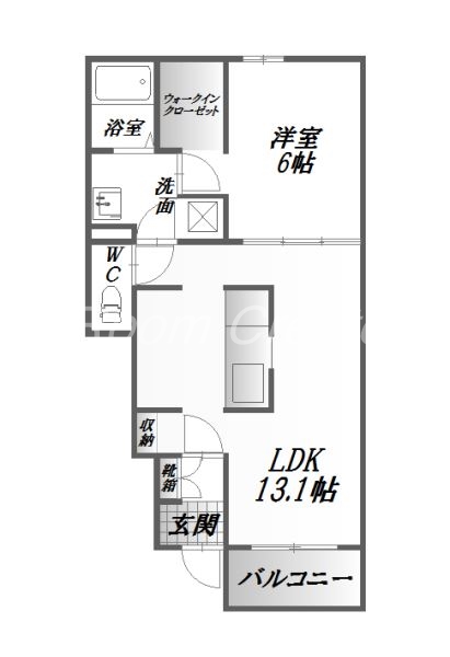 徳島市庄町のアパートの間取り