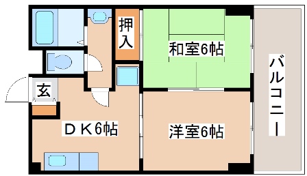 明石市大道町のマンションの間取り