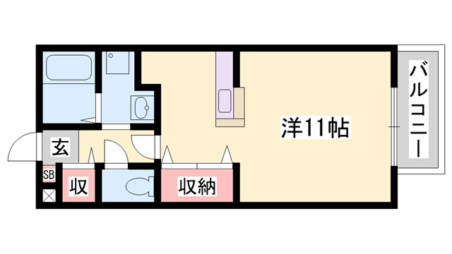 プランドール中広の間取り