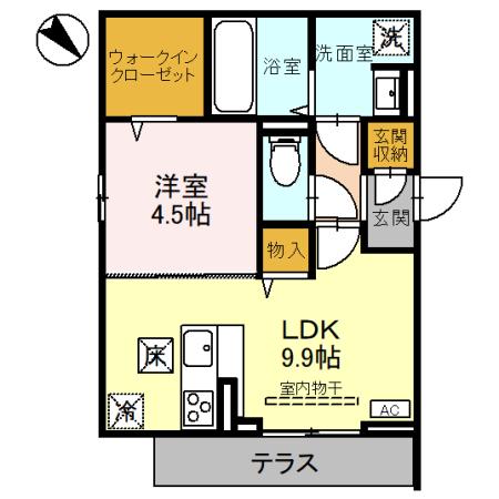 上尾市上町のアパートの間取り