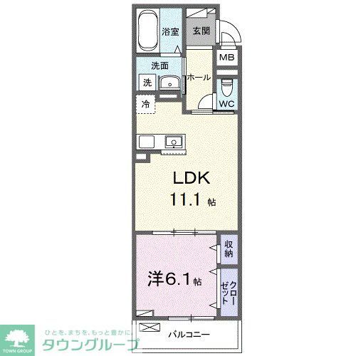 狭山市大字上奥富のアパートの間取り