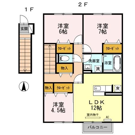 ブランズ小杉の間取り