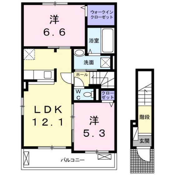 クオーレ　IIの間取り