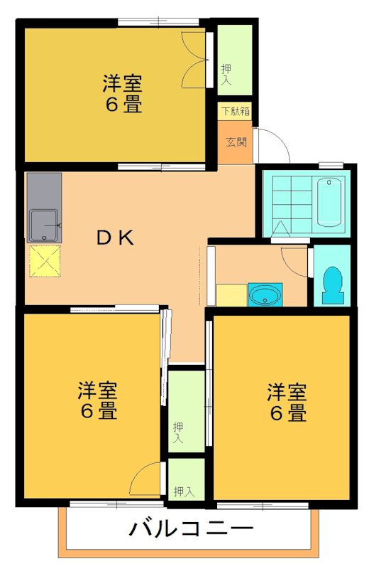 グリーンパーク田代の間取り