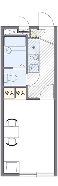 立川市若葉町のアパートの間取り