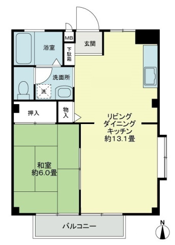 【フォブール円座IIの間取り】