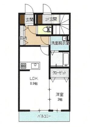 【シュクル中田の間取り】