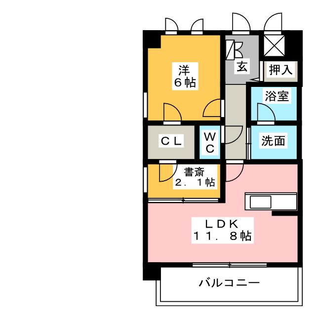 オランジュリー御器所の間取り