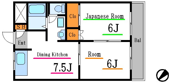 ロイヤルハイツ森の間取り