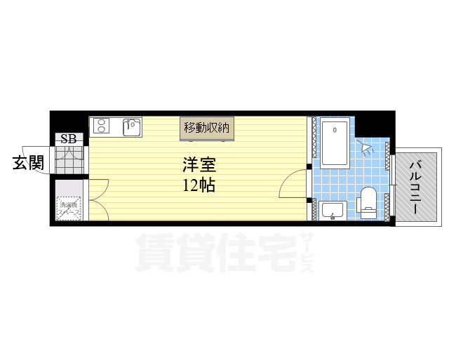 高槻市富田町のマンションの間取り