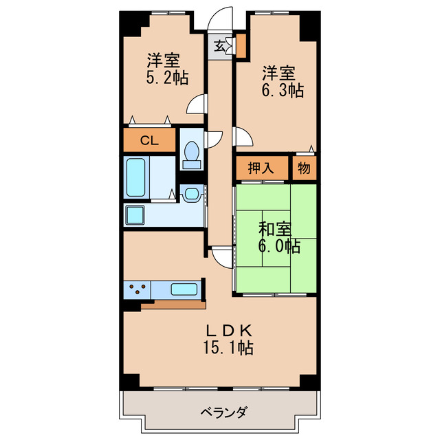 ファーニス白壁の間取り