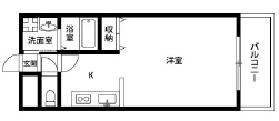 大阪市平野区長吉出戸のアパートの間取り