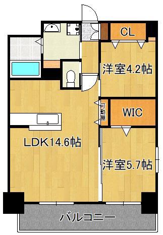 北九州市八幡西区熊手のマンションの間取り