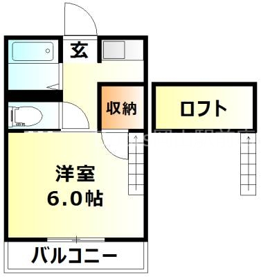 リトルハイム花尻57号館の間取り