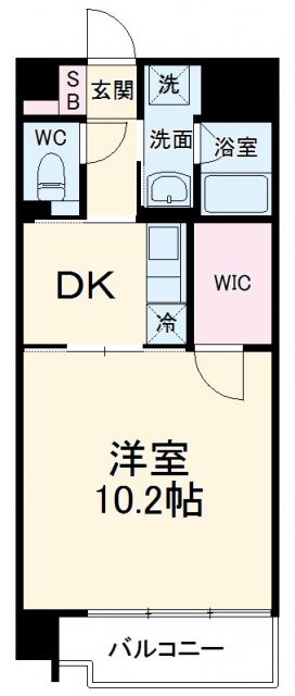 名古屋市中川区柳瀬町のマンションの間取り